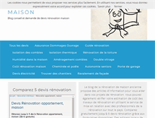 Tablet Screenshot of devisrenovationmaison.com